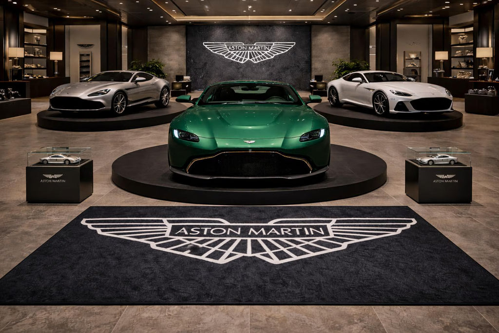 Premium Aston Martin Garage Rug – 152 x 221 cm  (5x7 ft)