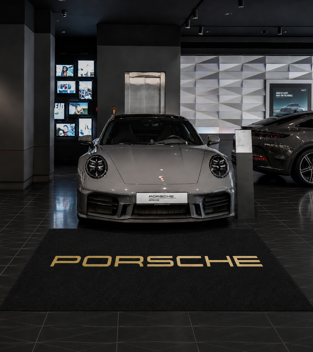 Premium Porsche Garage Rug – 152 x 221 cm  (5x7 ft)