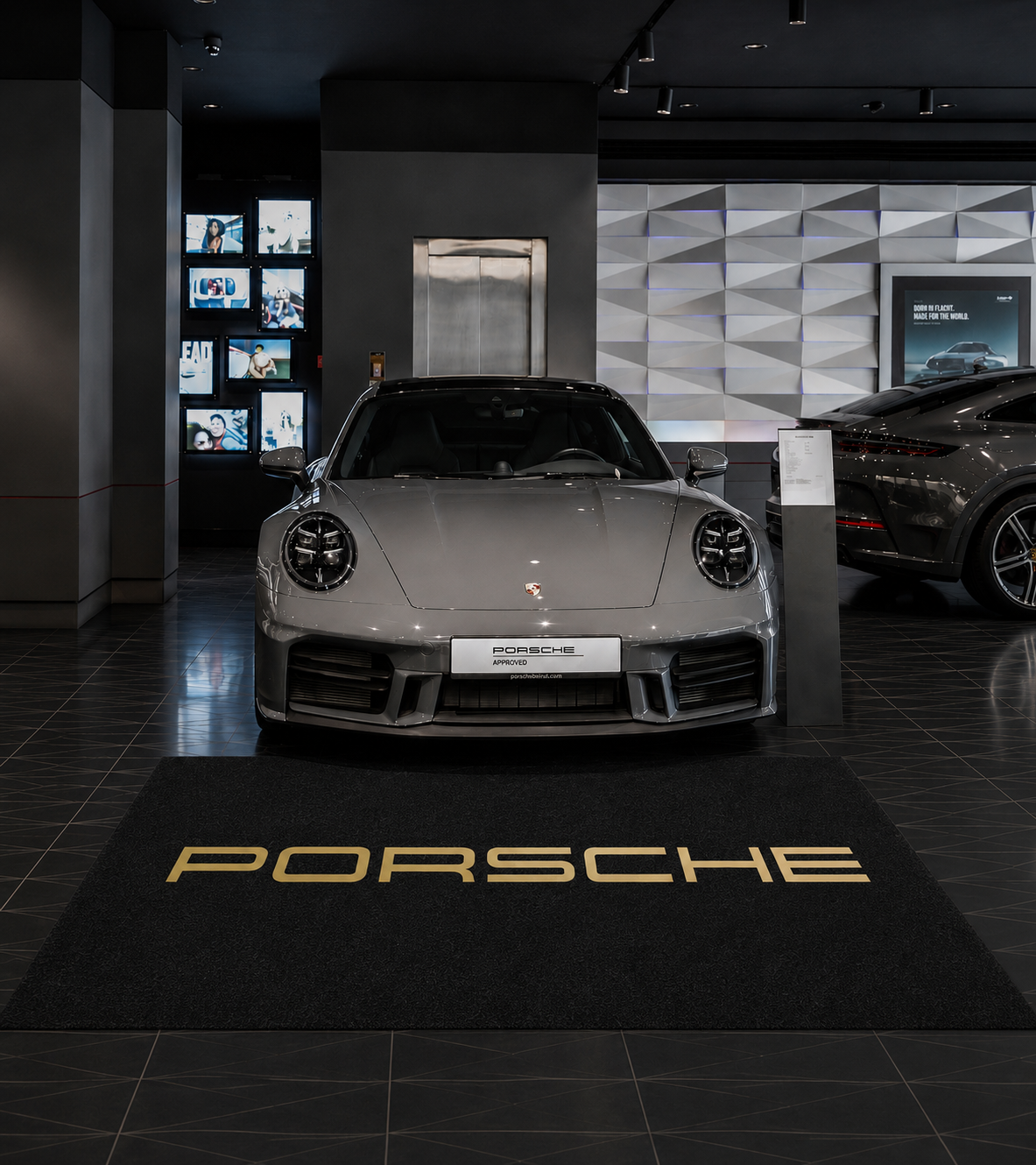 Premium Porsche Garage Rug – 152 x 221 cm  (5x7 ft)