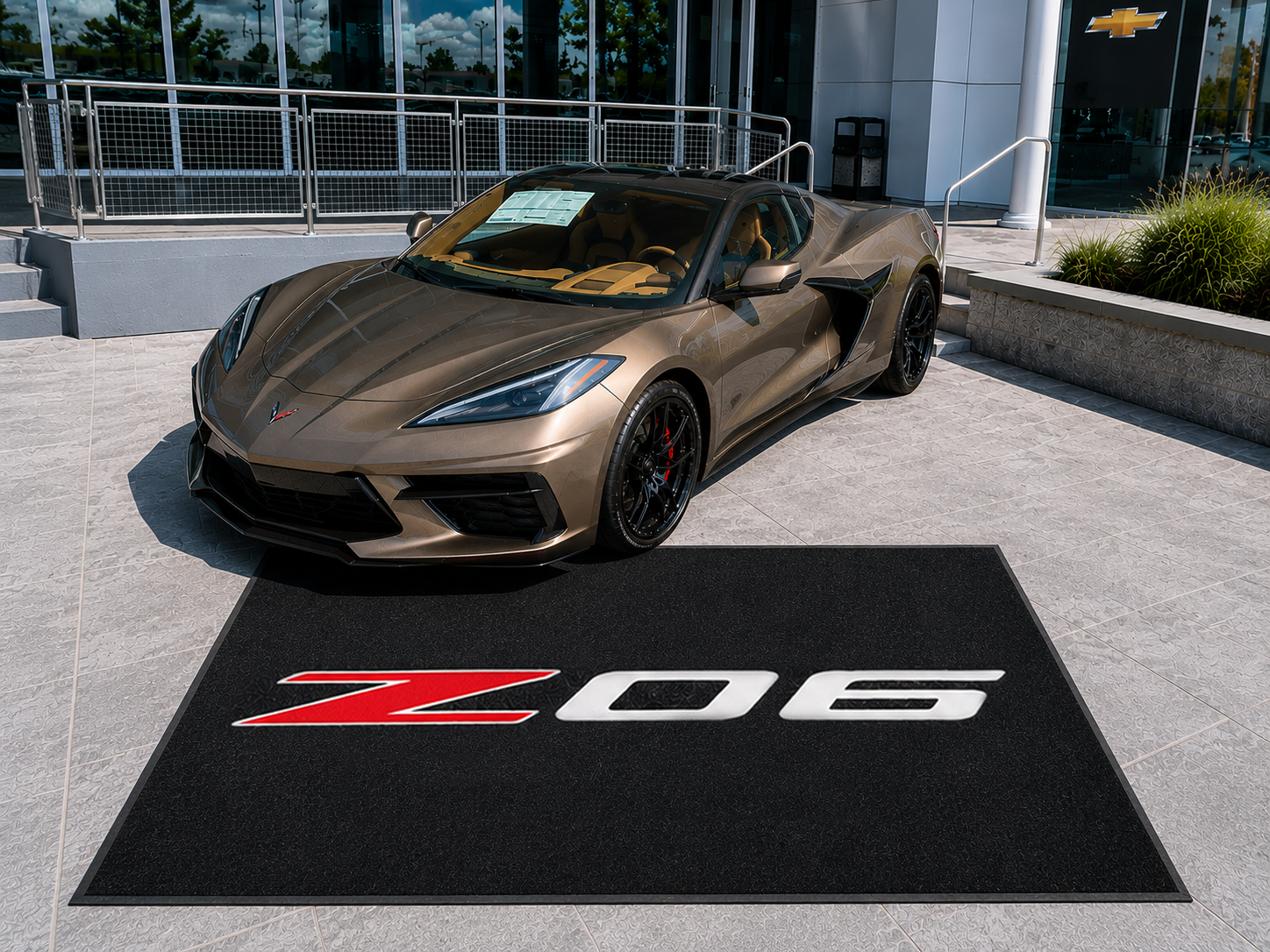 Premium Corvette Garage Rug – 5x7 ft (60x87")