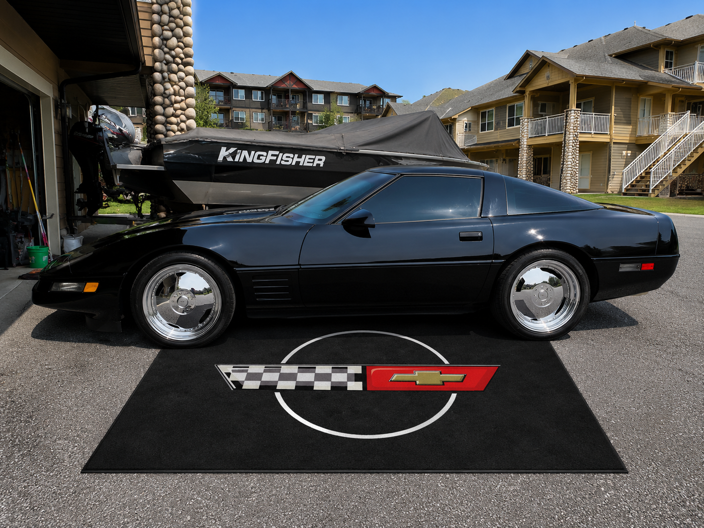 Premium Corvette Garage Rug – 5x7 ft (60x87")