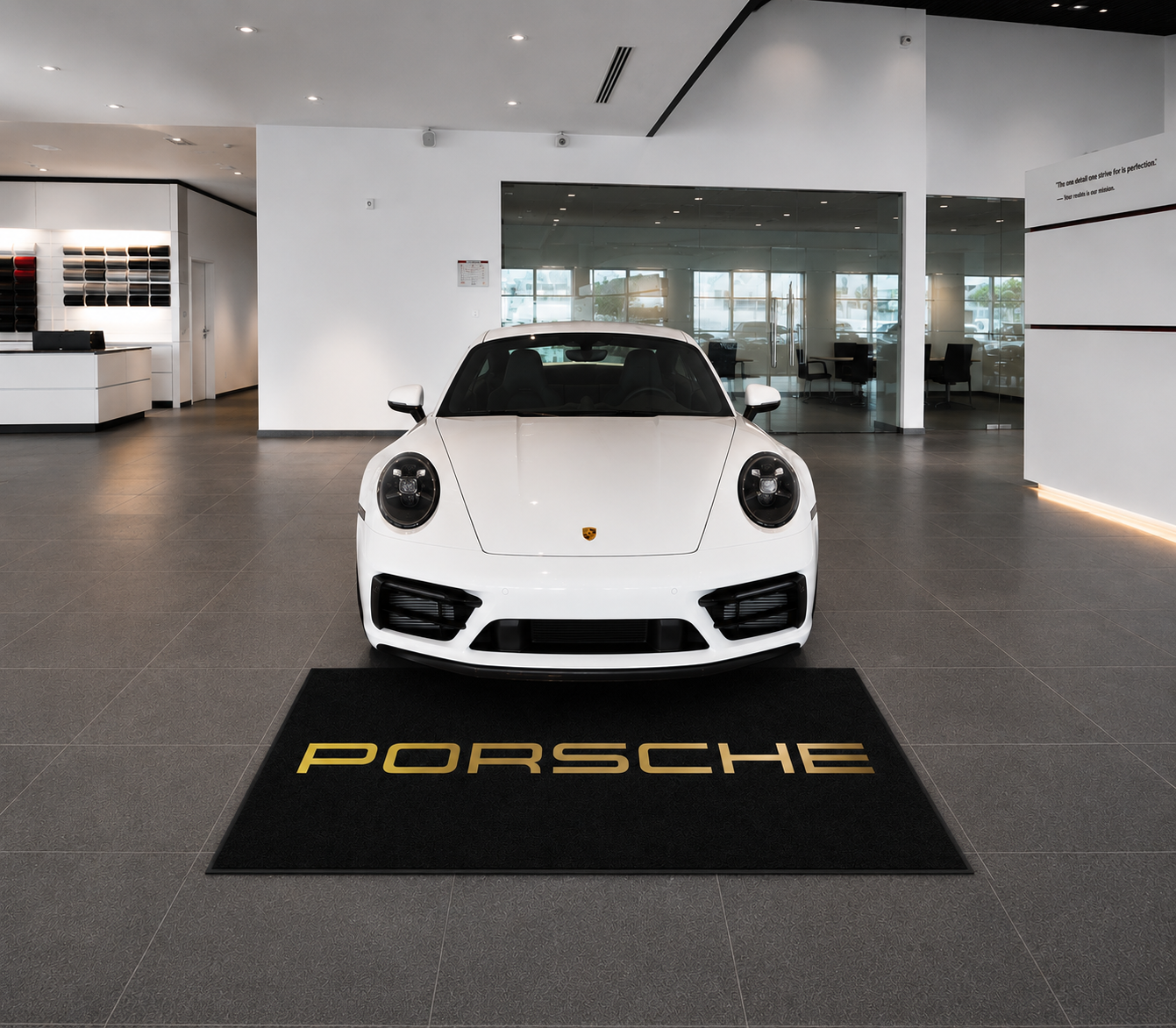 Premium Porsche Garage Rug – 152 x 221 cm  (5x7 ft)