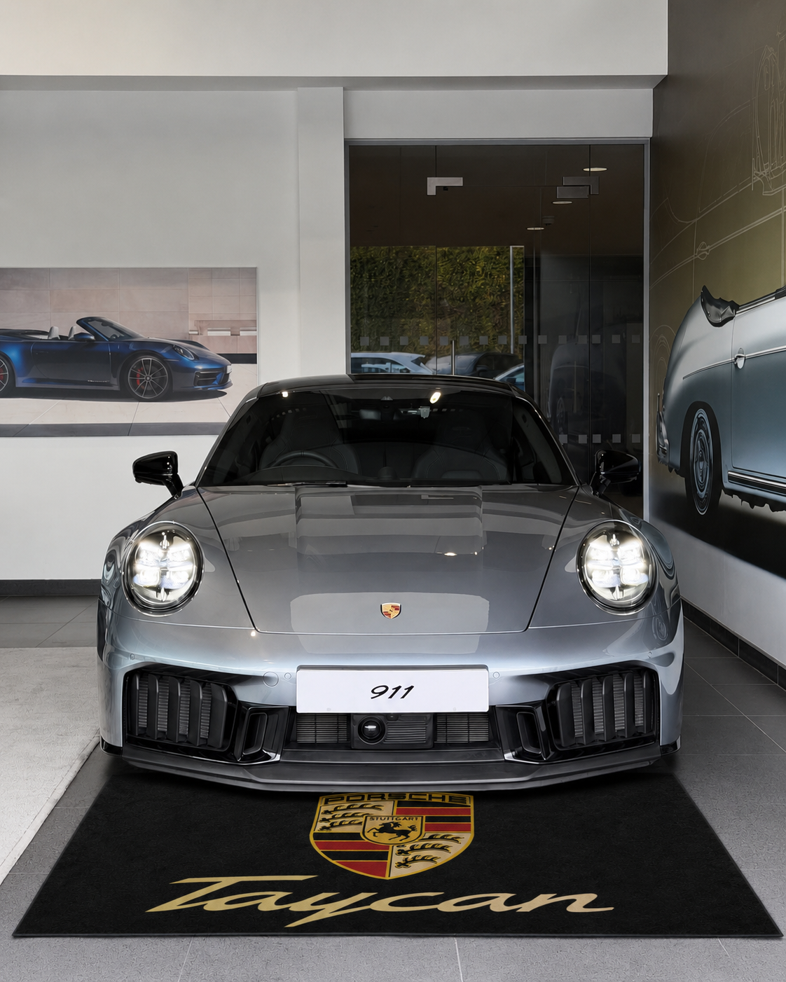 Premium Porsche Garage Rug – 152 x 221 cm  (5x7 ft)