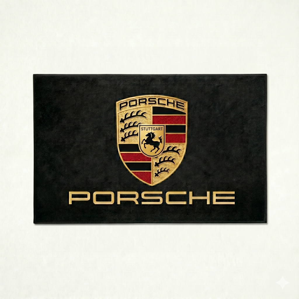Premium Porsche Garage Rug – 152 x 221 cm  (5x7 ft)