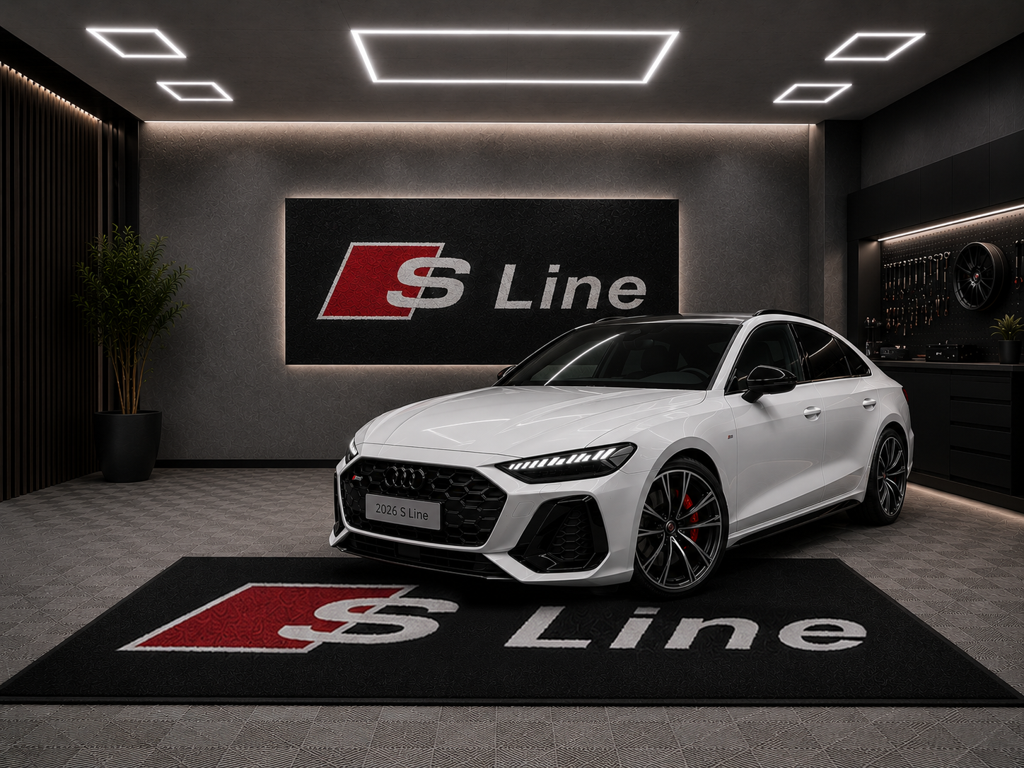 Premium Audi Garage Rug – 5x7 ft (60x87")