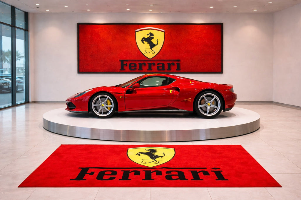 Premium Ferrari Garage Rug – 5x7 ft (60x87")