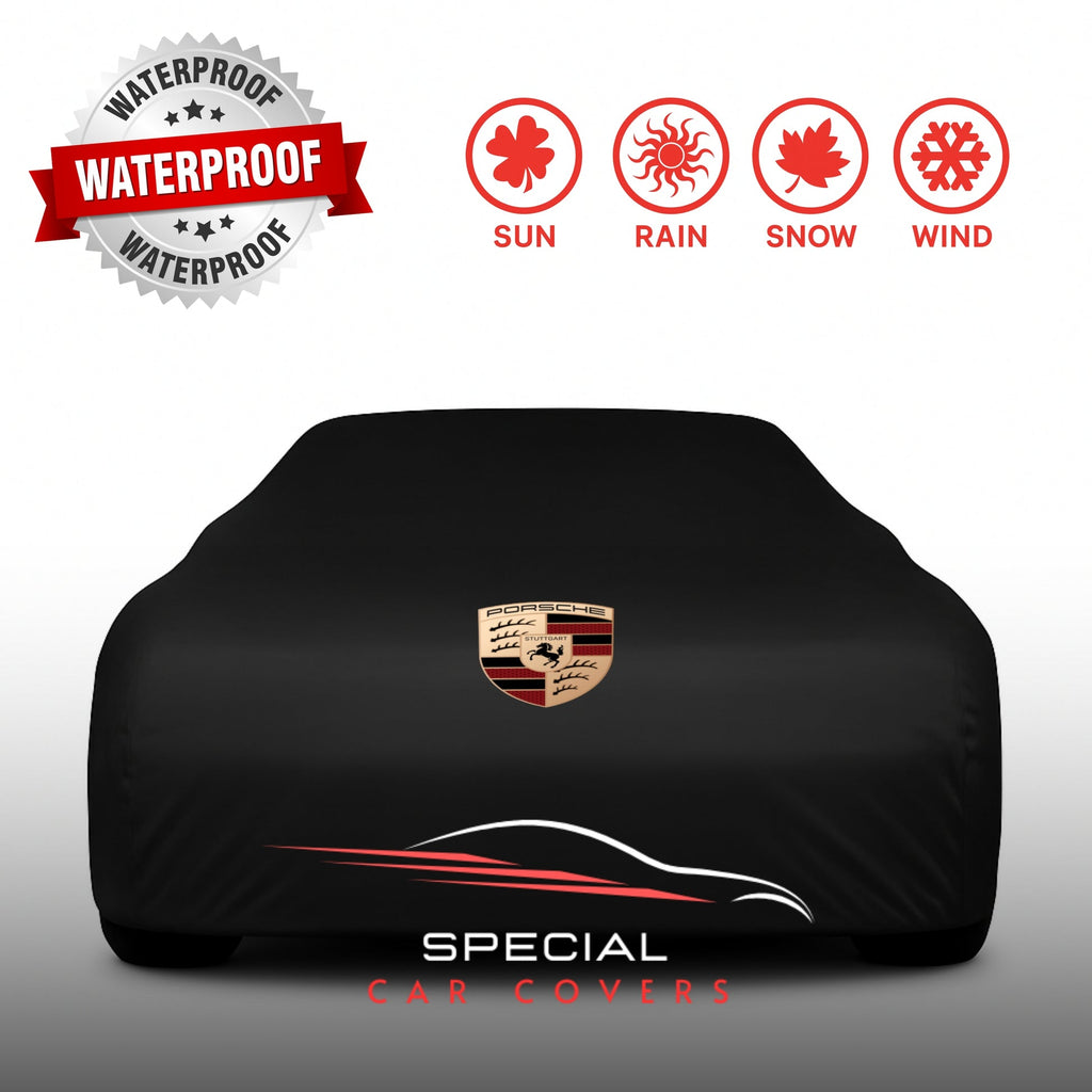 Porsche Outdoor Car Cover – Waterproof & Custom Fit - Black