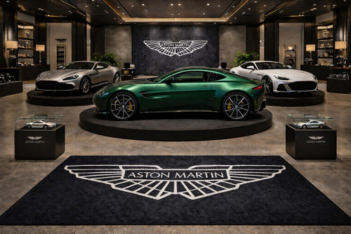 Premium Aston Martin Garage Rug – 152 x 221 cm  (5x7 ft)