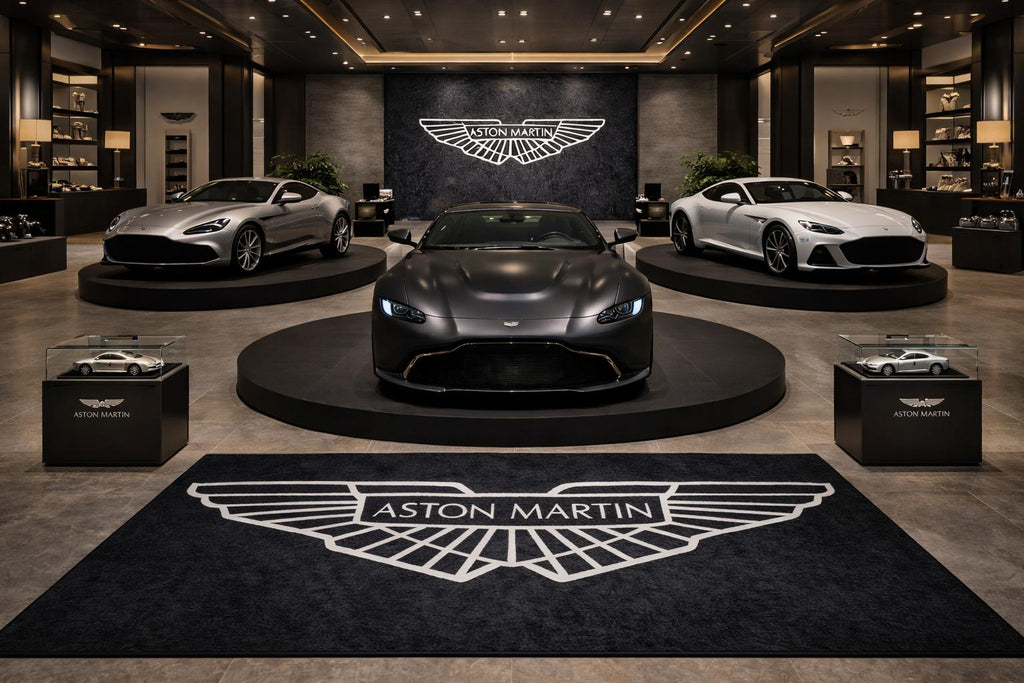 Premium Aston Martin Garage Rug – 152 x 221 cm  (5x7 ft)