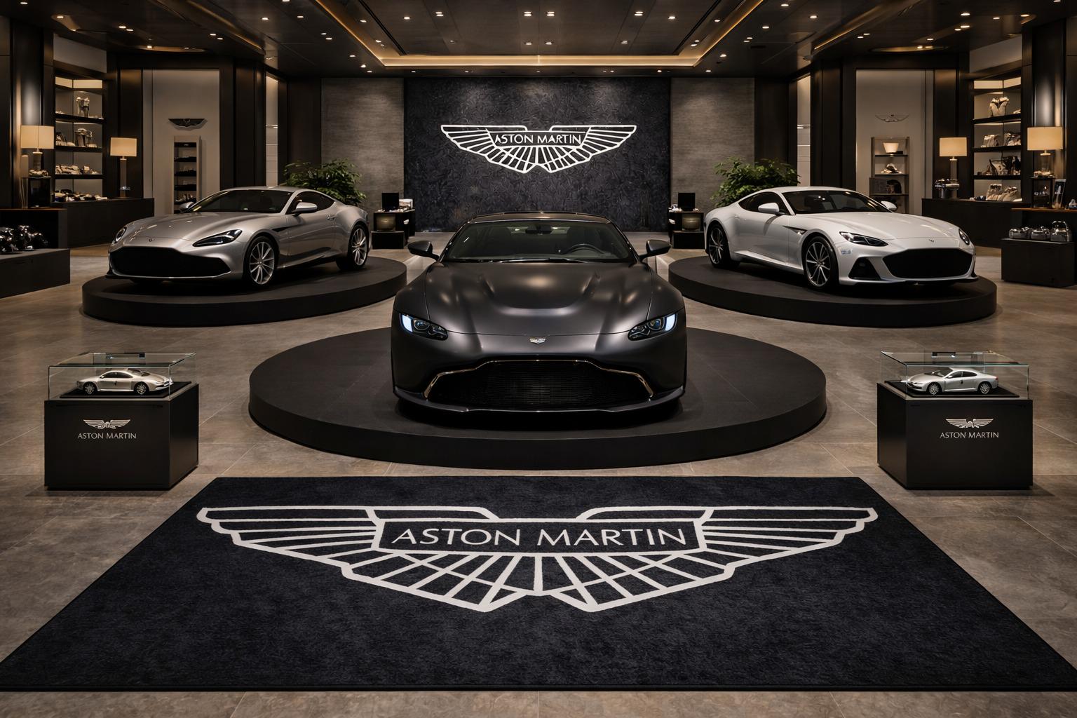 Premium Aston Martin Garage Rug – 152 x 221 cm  (5x7 ft)