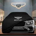 BENTLEY FLYİNG SPUR 4 2024- Custom Fit Indoor Car Cover Soft Stretch Black Gray Blue Red Dust Protection Garage Cover Laser Cut + Bag - Black