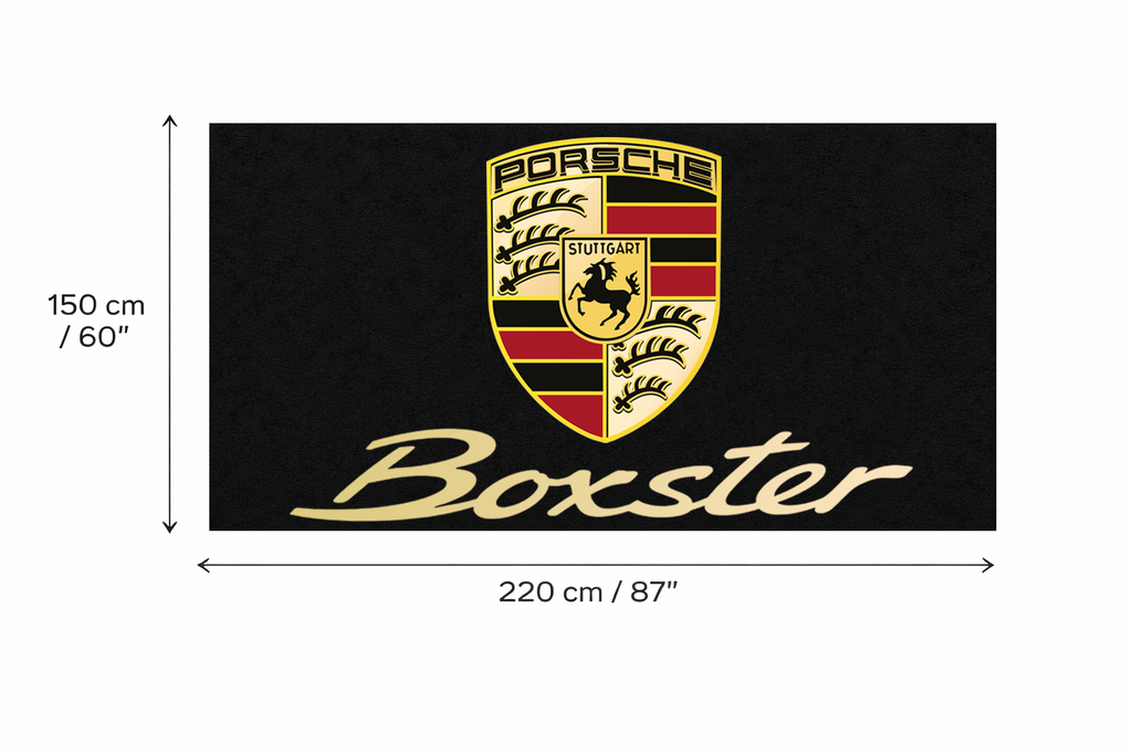 Premium Porsche Garage Rug – 152 x 221 cm  (5x7 ft)
