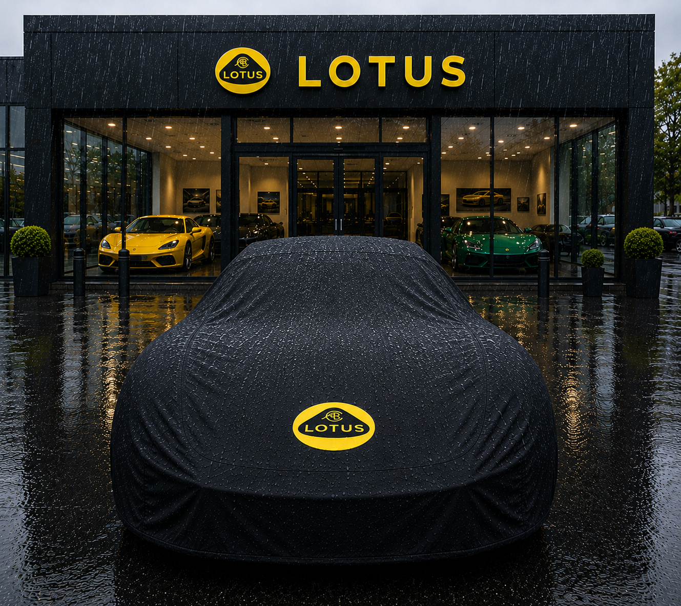 Lotus Premium Car Cover - Waterproof Outdoor