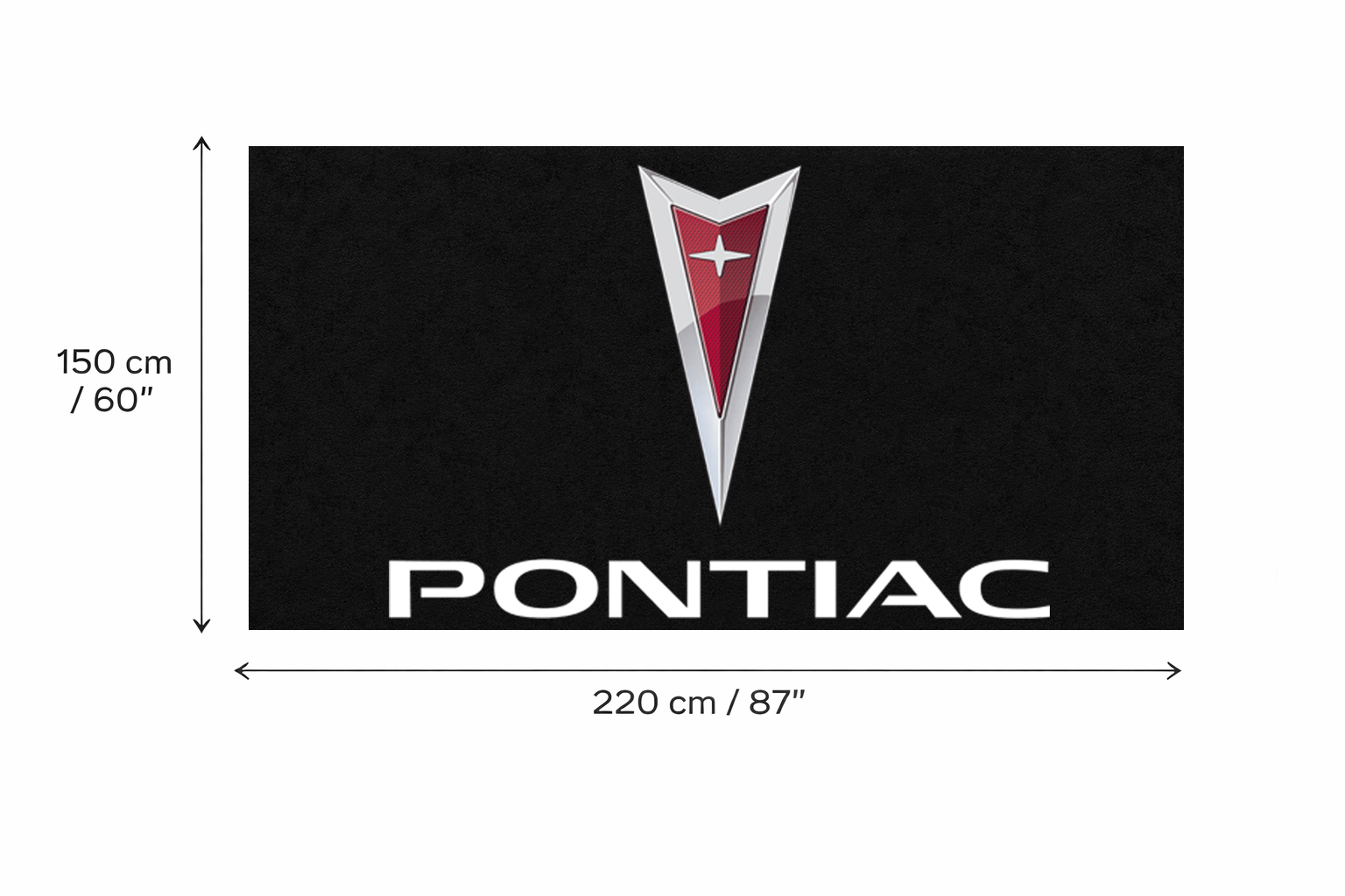 Premium Pontiac Garage Rug – 5x7 ft (60x87")