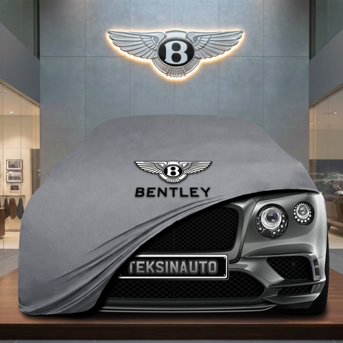 BENTLEY ARNAGE 1998-2009 Custom Fit Indoor Car Cover Soft Stretch Black Gray Blue Red Dust Protection Garage Cover Laser Cut + Bag - Gray