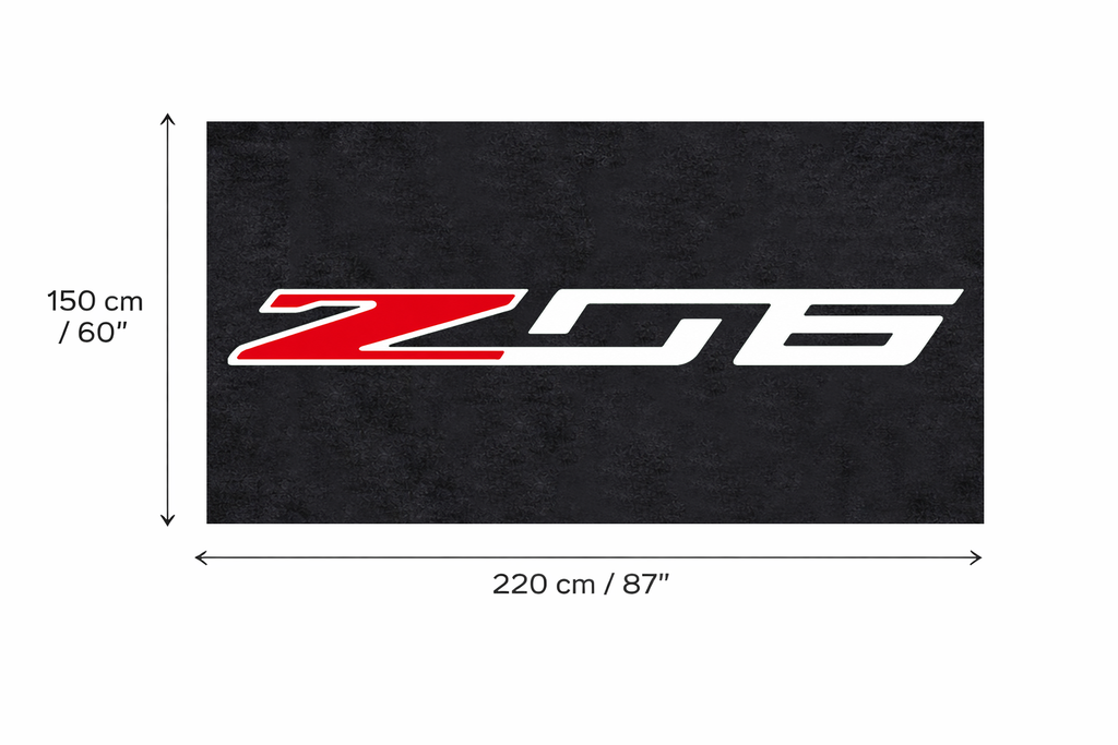 Premium Corvette Garage Rug – 5x7 ft (60x87")