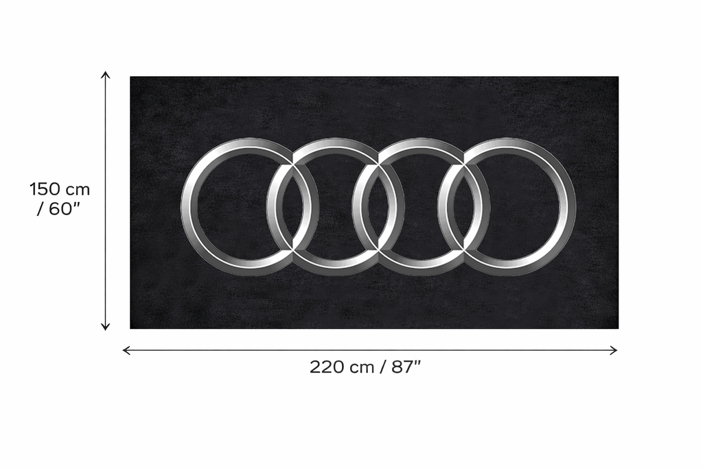 Premium Audi Garage Rug – 5x7 ft (60x87")
