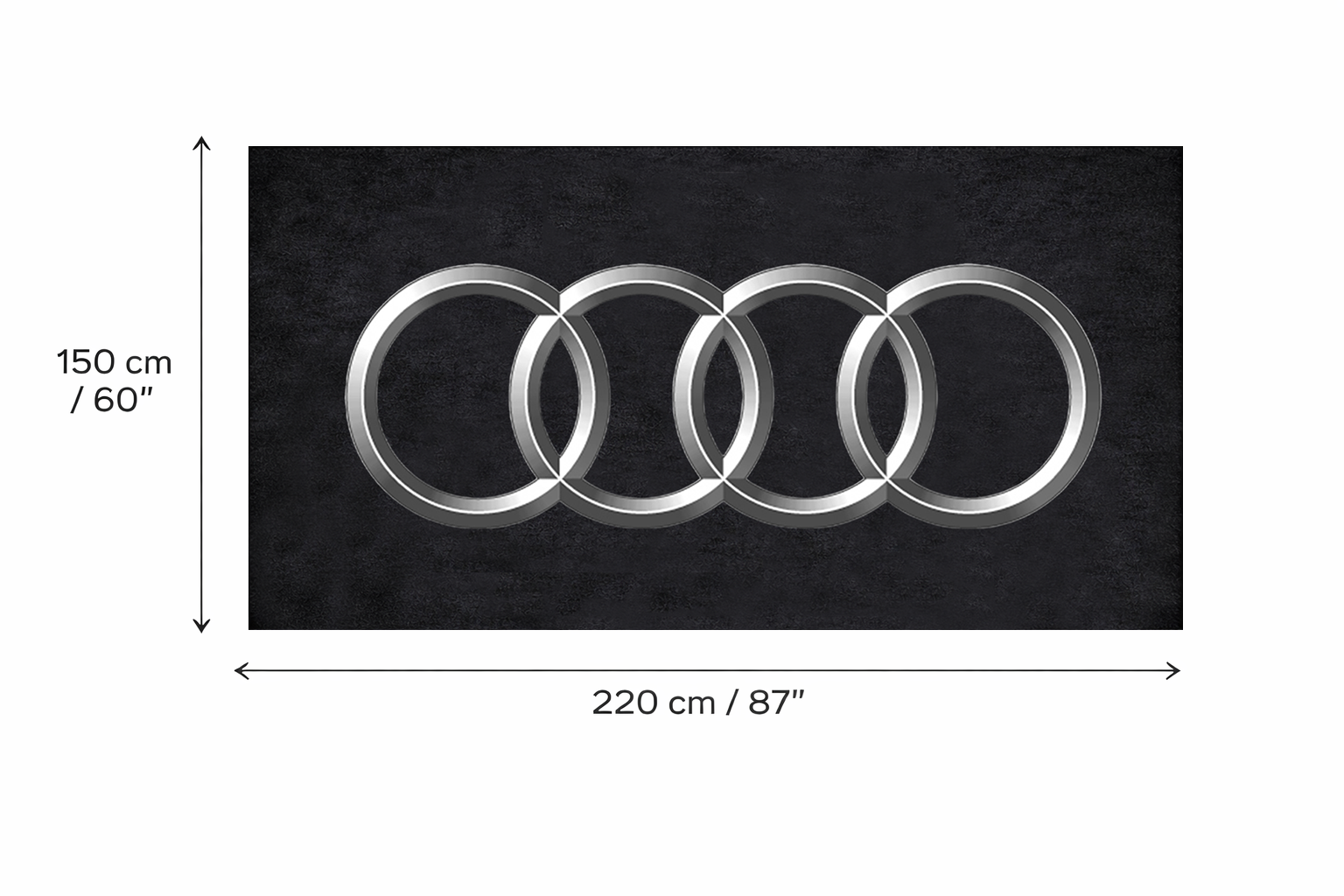 Premium Audi Garage Rug – 5x7 ft (60x87")