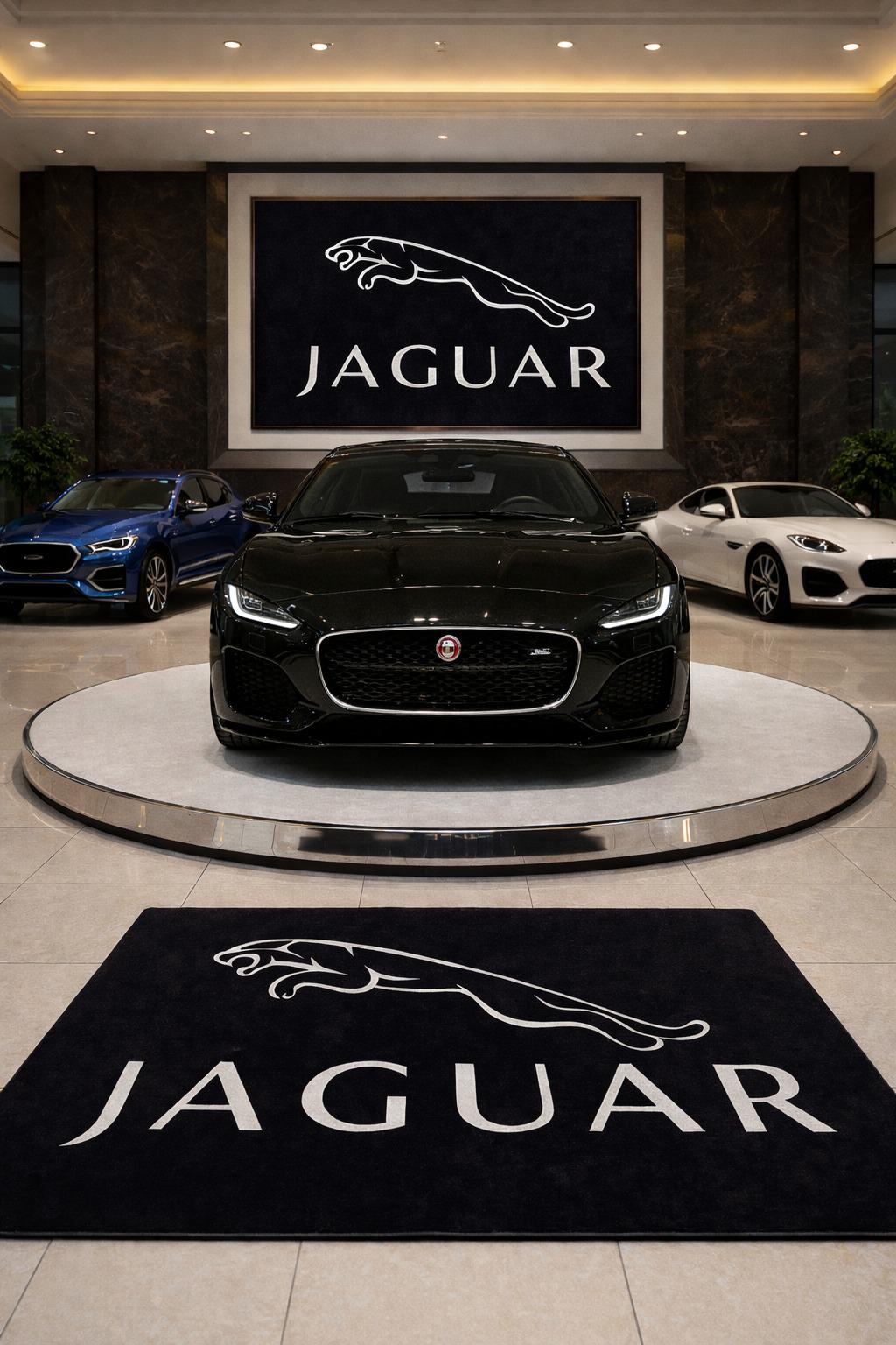 Premium Jaguar Garage Rug – 152 x 221 cm(5x7 ft)