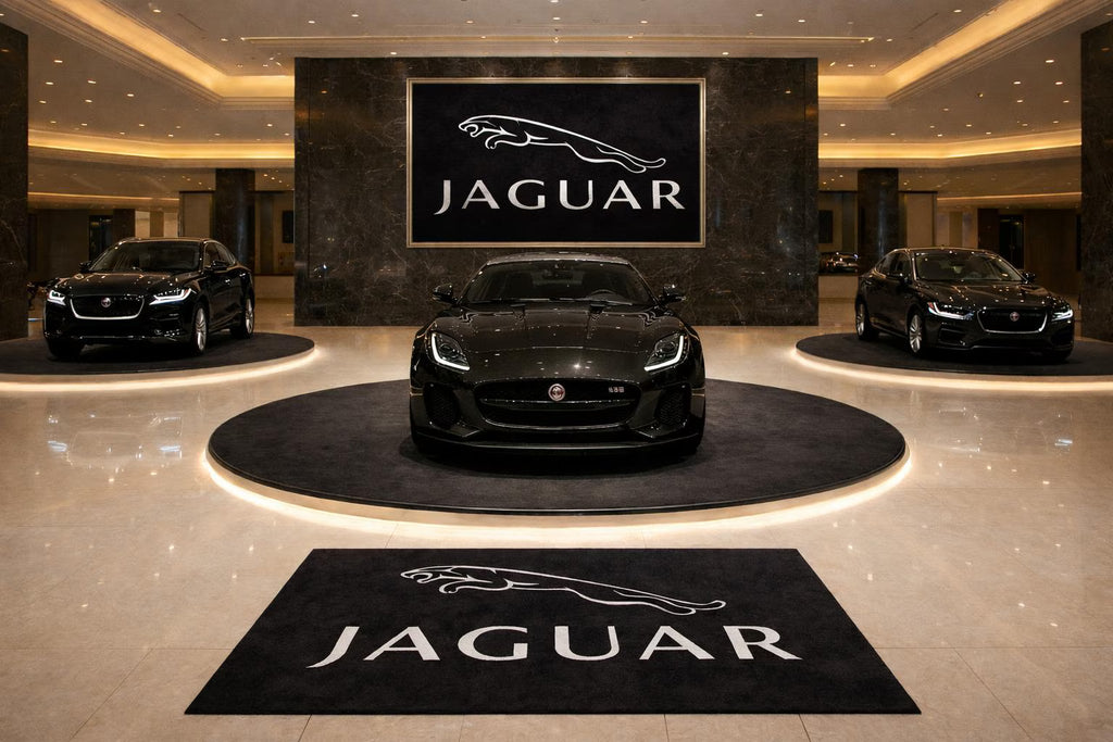 Premium Jaguar Garage Rug – 152 x 221 cm(5x7 ft)