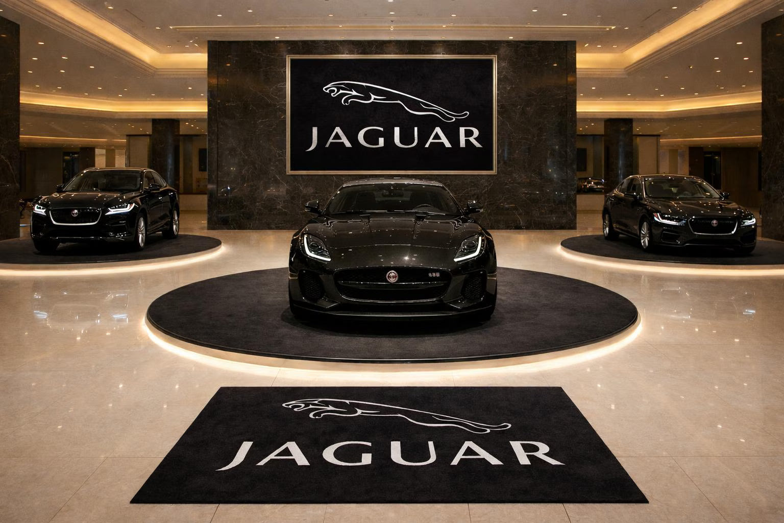 Premium Jaguar Garage Rug – 152 x 221 cm(5x7 ft)