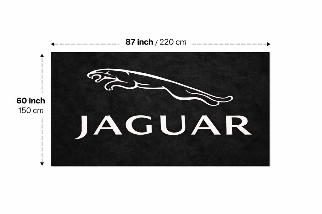Premium Jaguar Garage Rug – 152 x 221 cm(5x7 ft)