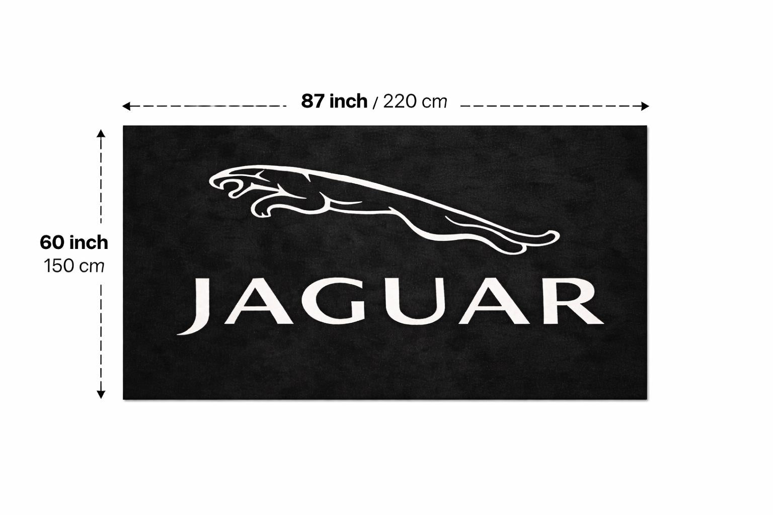 Premium Jaguar Garage Rug – 152 x 221 cm(5x7 ft)