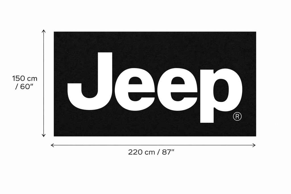 Premium Jeep Garage Rug – 5x7 ft (60x87")