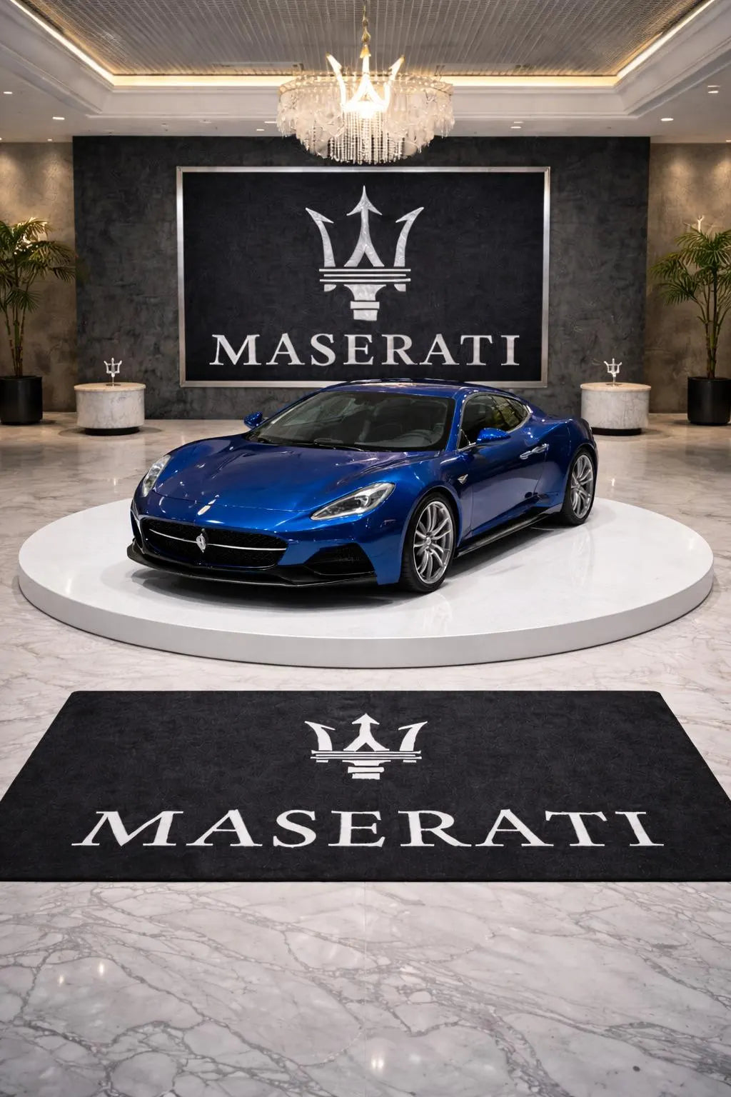 Premium Maserati Garage Rug – 5x7 ft (60x87")