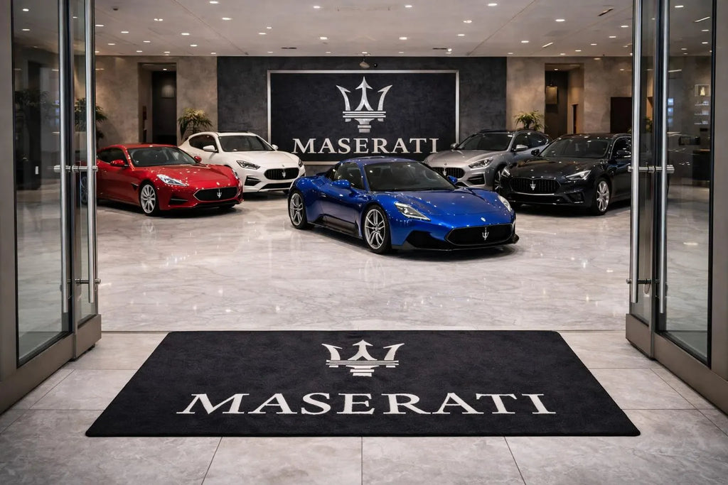 Premium Maserati Garage Rug – 5x7 ft (60x87")