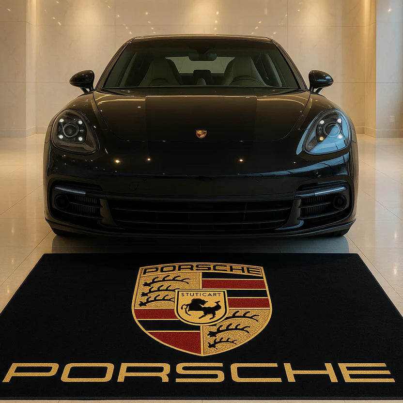 Premium Porsche Garage Rug – 152 x 221 cm  (5x7 ft)