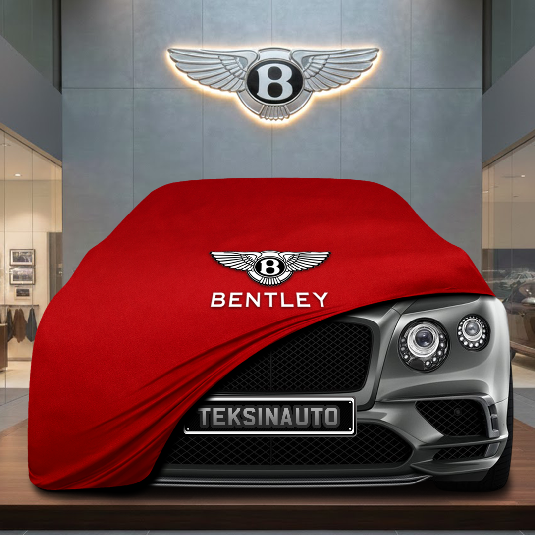 Bentley Brooklands (1992-1997) Custom Fit Indoor Car Cover Soft Stretch Black Gray Blue Red Dust Protection Garage Cover Laser Cut + Bag - Red