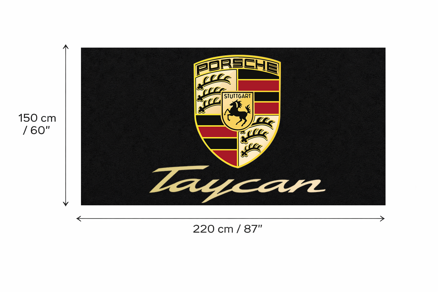 Premium Porsche Garage Rug – 152 x 221 cm  (5x7 ft)